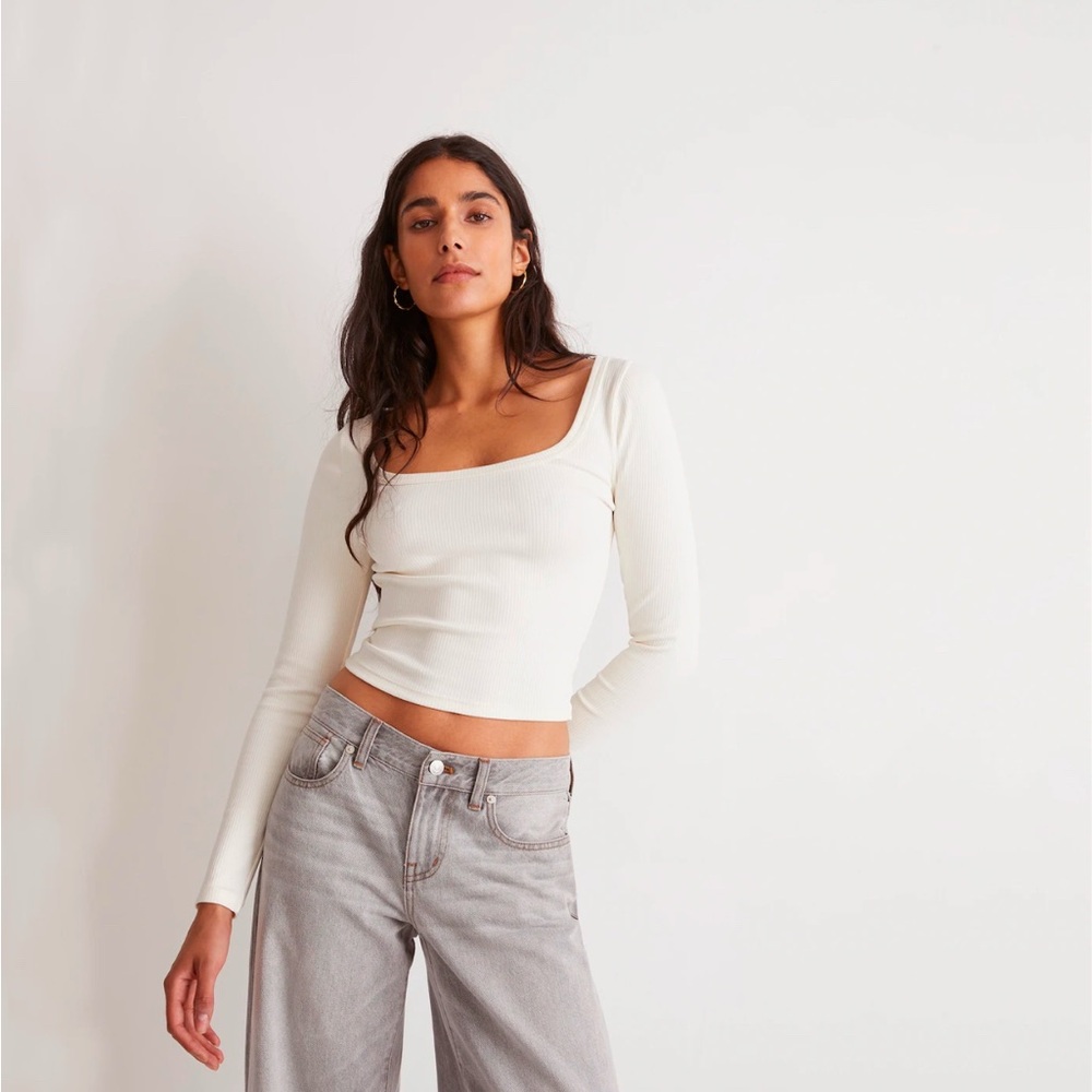 Madewell Sleekhold crop long sleeve